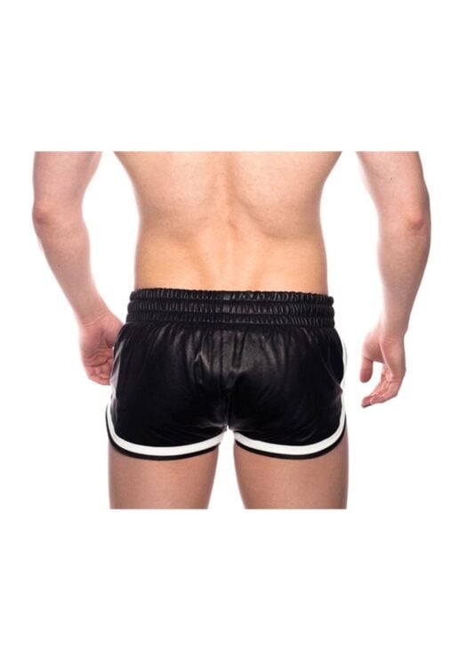 Prowler Red Leather Sport Shorts Wht Sm