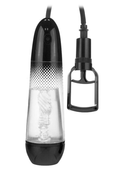 Linx Amplify Pump Masturbator Clr/blk