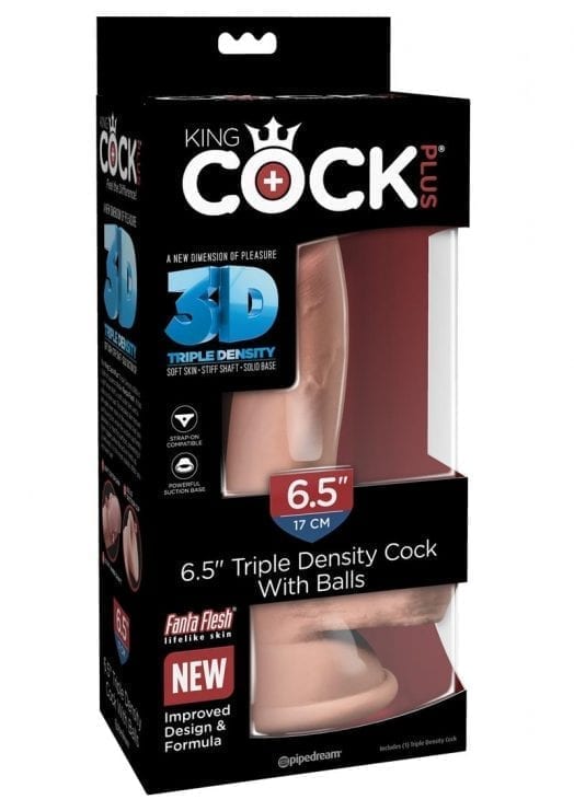 Kc Plus 6.5 Triple Dense Cock W/balls