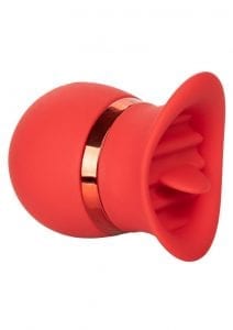 French Kiss Sweet Talker Clit Stimulator Silicone Rechargeable Waterproof Red