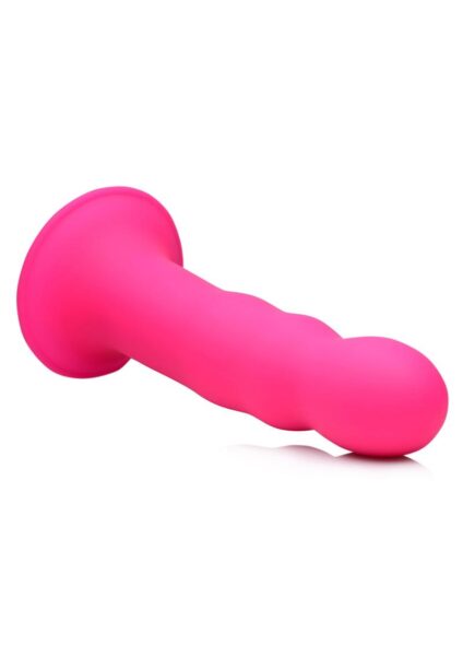 Squeeze It Squeezable Wavy Dildo Pnk