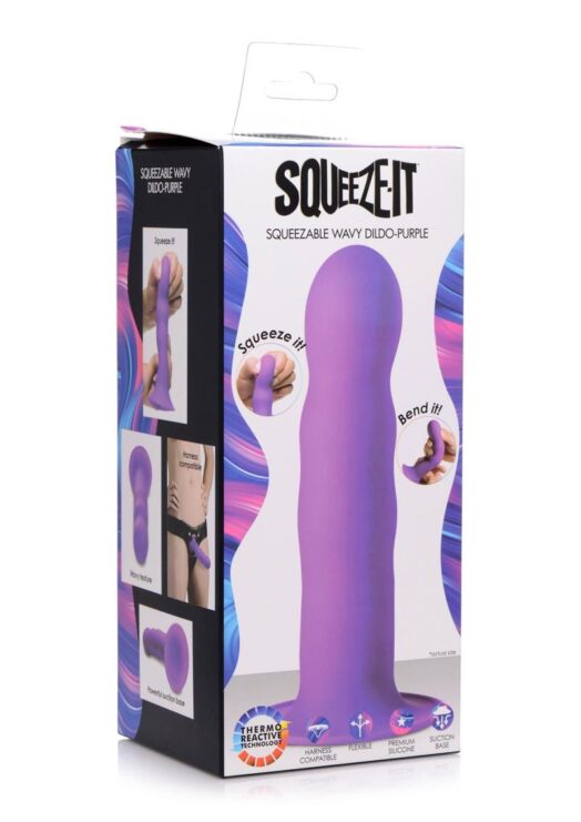 Squeeze It Squeezable Wavy Dildo Prp