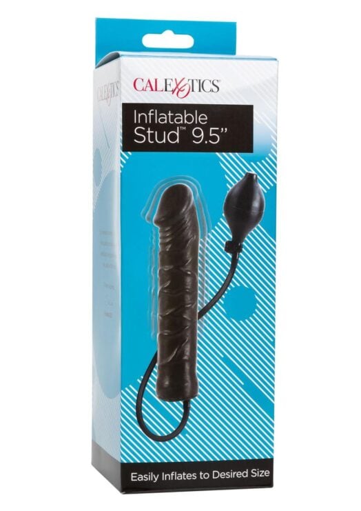 Inflatable Stud Dong 9.5 Inch Black