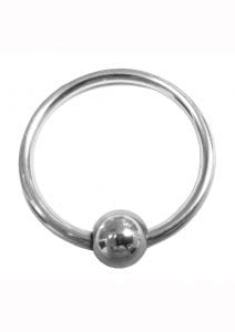 Rouge Stainless Steel Glans Ring W/ball