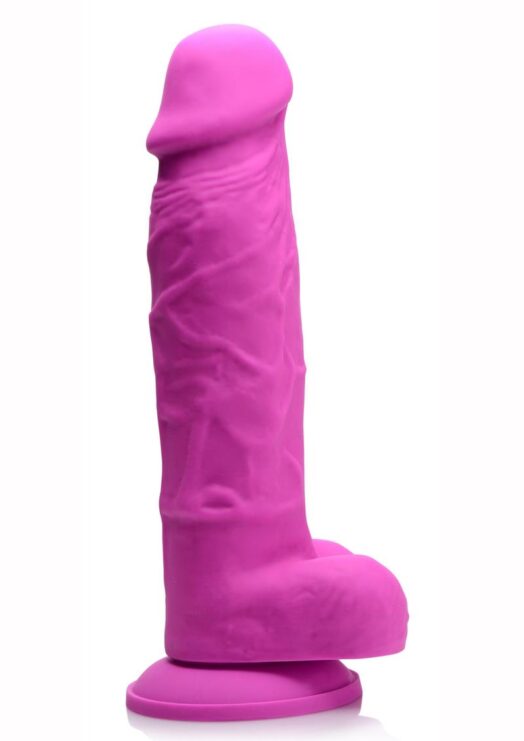 Strap U Silicone Dildo W/balls Pink