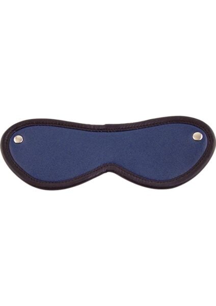 Rouge Leather Blindford Eye Mask Blue