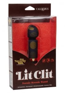 Naughty Bits Lit Clit Vibrator - Black/Gold