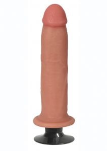 Jock Bareskin Realistic Vibrating Dong 8in - Vanilla