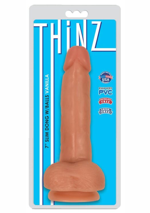 Thinz Slim Dong with Balls 7in - Vanilla