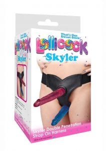 Lollicock Skyler Double Penetration Strap On Harness - Black