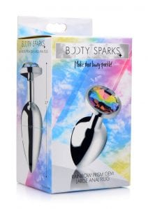 Booty Sparks Rainbow Prism Gem Anal Plug - Large **Special Order**