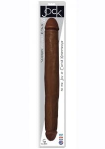 Jock Tapered Double Dildo 18in - Chocolate