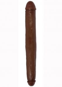 Jock Tapered Double Dildo 18in - Chocolate