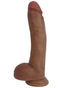 Jock Realistic Dildo With Balls 10in - Caramel