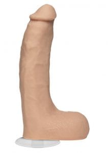 Signature Cocks Chad White Dildo 8.5in - Vanilla