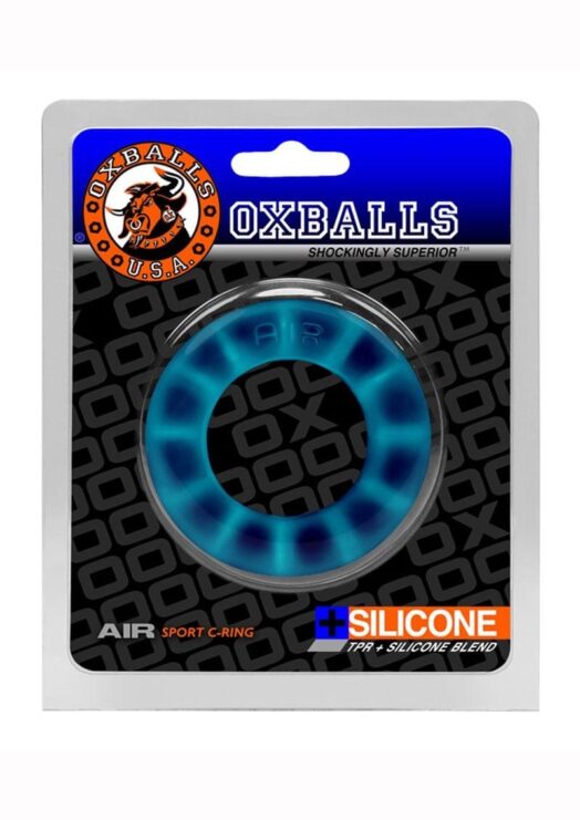 Oxballs Air Silicone Sport Cock Ring - Blue