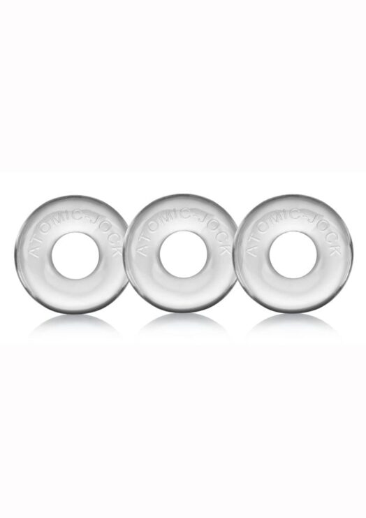 Oxballs Ringer Donut Cock Ring (3 Pack) - Clear