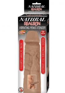 Natural Realskin Vibe Penis Xtend Brown