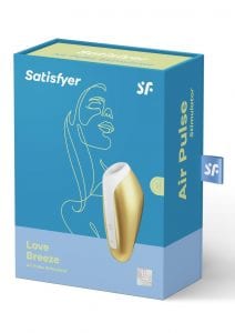Satisfyer Love Breeze Rechargeable Silicone Clitoral Stimulator - Yellow