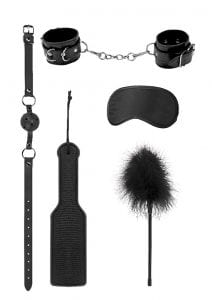 Ouch! Kits Introductory Bondage Kit #4 5pc - Black