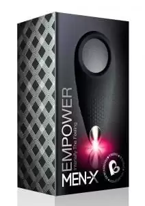 Men-X Empower Silicone Rechargeable Couples Stimulator Ring - Black
