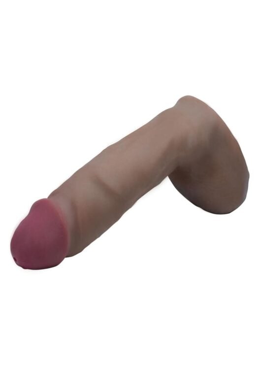 Loadz Dual Density Squirting Dildo 8in - Chocolate