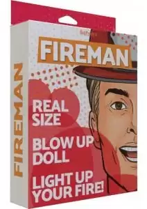 Fireman Blow-Up Doll 5.5ft - Vanilla
