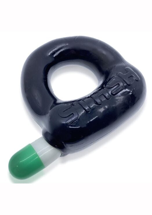 Stash Cock Ring With Aluminum Capsule Insert - Black