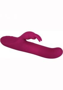 Adam andamp; Eve Eve`s Twirling Rabbit Thruster Silicone Rechargeable Vibrator - Red
