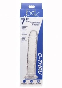 Jock C-Thru Realistic Dong 7in - Clear