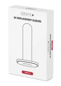 Kiiroo Onyx+ Replacement Sleeve 3x Pack - Tight Fit - White
