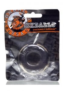 Oxballs Atomic Jock Do-Nut-2 Fatty Cock Ring - Smoke