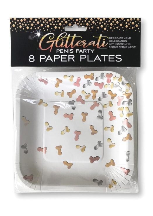 GLITTERATI PLATES 8PK