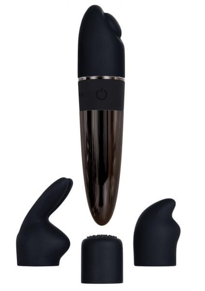 Tiny Treasures Silicone Rechargeable Vibe - Black