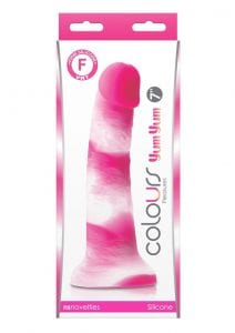 Colours Pleasures Yum Yum Silicone Dildo 7in - Pink