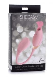 Inme Shegasm Tandem Plus 8x Rechargeable Silicone Suction Clitoral Stimulator And Egg - Pink