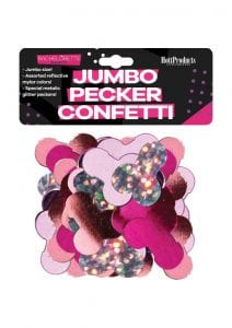 Bachelorette Mylar Party Pecker Confetti Jumbo - Multi-Color