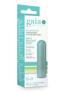 Gaia Eco Rechargeable Bullet Vibrator - Aqua