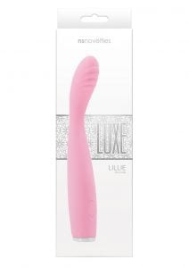 Luxe Lillie Silicone Rechargeable Vibrating Slim Wand Massager - Pink