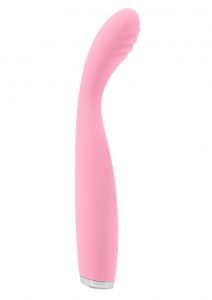 Luxe Lillie Silicone Rechargeable Vibrating Slim Wand Massager - Pink
