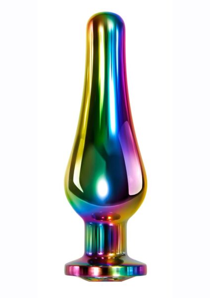 Rainbow Metal Anal Plug - Medium