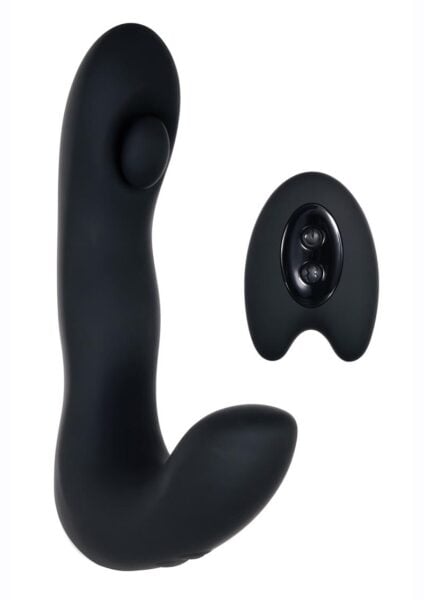 Zero Tolerance Tap It Silicone Rechargeable Prostate Massager WIth Remote Control - Black