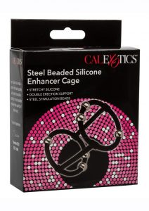 Ring! Steel Beaded Silicone Enhancer Cage - Black