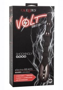 Volt Electro-Beads Rechargeable Silicone Wand With Remote Control - Black