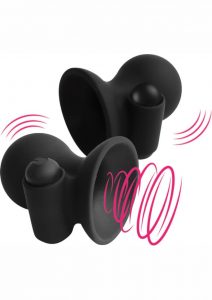 Nipplelicious Vibrating Nipple Cups - Black