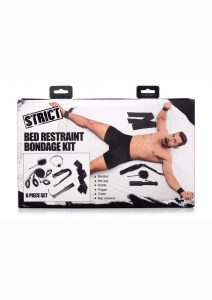 Strict Bed Bondage Restraint Kit (Set of 6) - Black