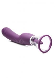 Inmi Shegasm Rechargeable Silicone Licking andamp; Sucking Vibrator - Purple