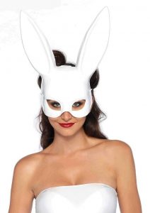 Leg Avenue Bondage Bunny Mask (6 Per Pack) - O/S - White