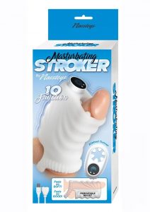 Masturbating Stroker Silicone Rechargeable - White
