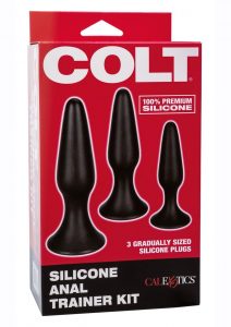 Colt Silicone Anal Trainer Kit (Set of 3) - Black